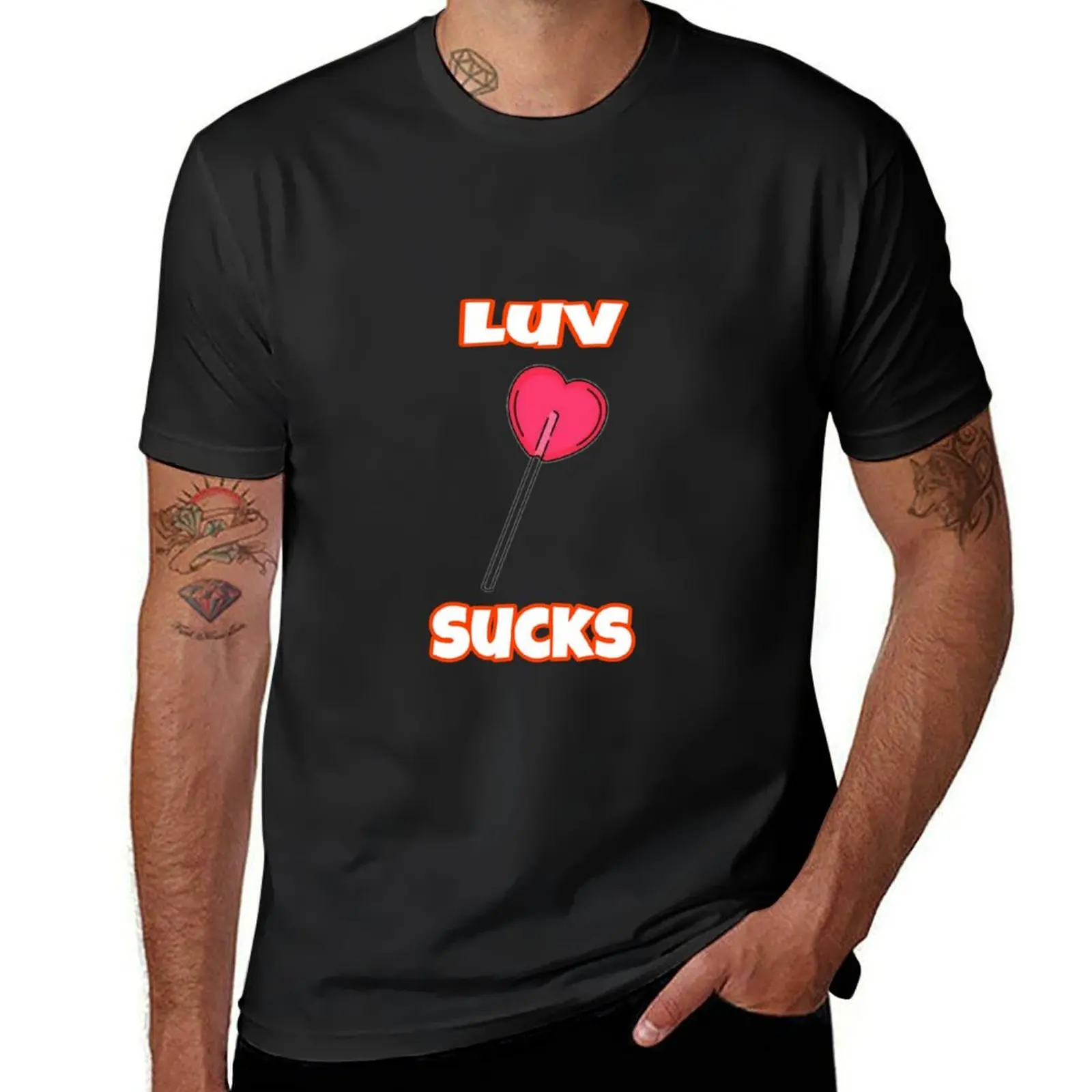 Luv sucks! T-Shirt graphics vintage clothes sports fans mens vintage t shirts