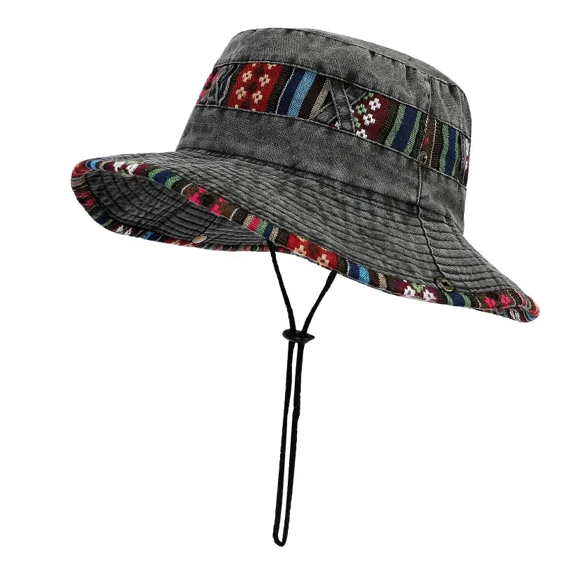Men's and Women's Outdoor Mountaineering Cross-country Camping Sun Hat Comfortable Breathable Cowboy Sun Hat Fishing Cap
