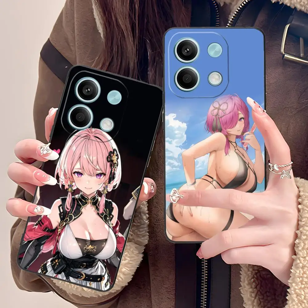 

Чехол для мобильного телефона Wuthering Waves Taoqi для POCO F6 F5 F4 F3 F2 Pro GT C40, защитный чехол с цветным принтом, красивый роскошный чехол