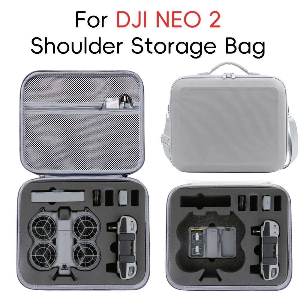 

For DJI Neo 2 Large Capacity Storage Bag with Shoulder Strap Included Protects Accessories RC N3 Storage Bag