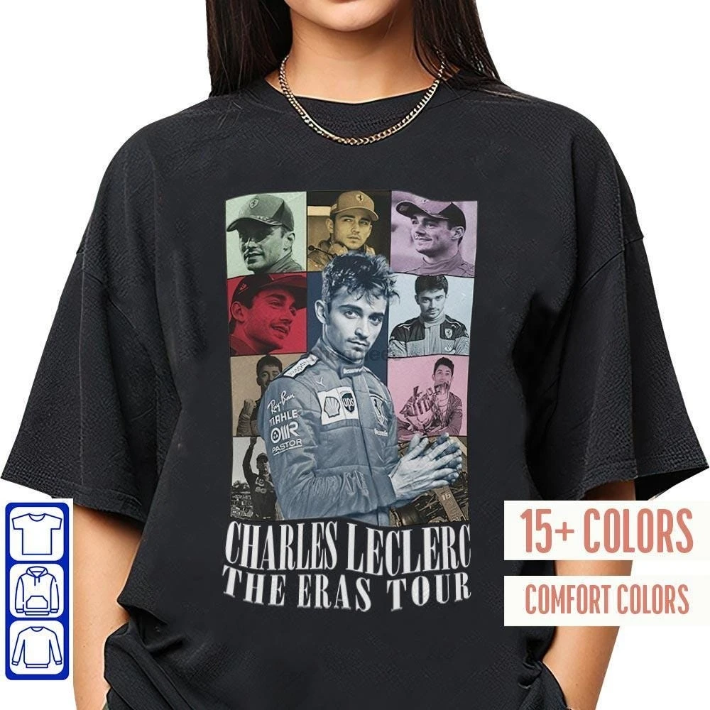 تي شيرت تشارلز لوكلير ذا إيراس للجنسين هدية للسائقين #1