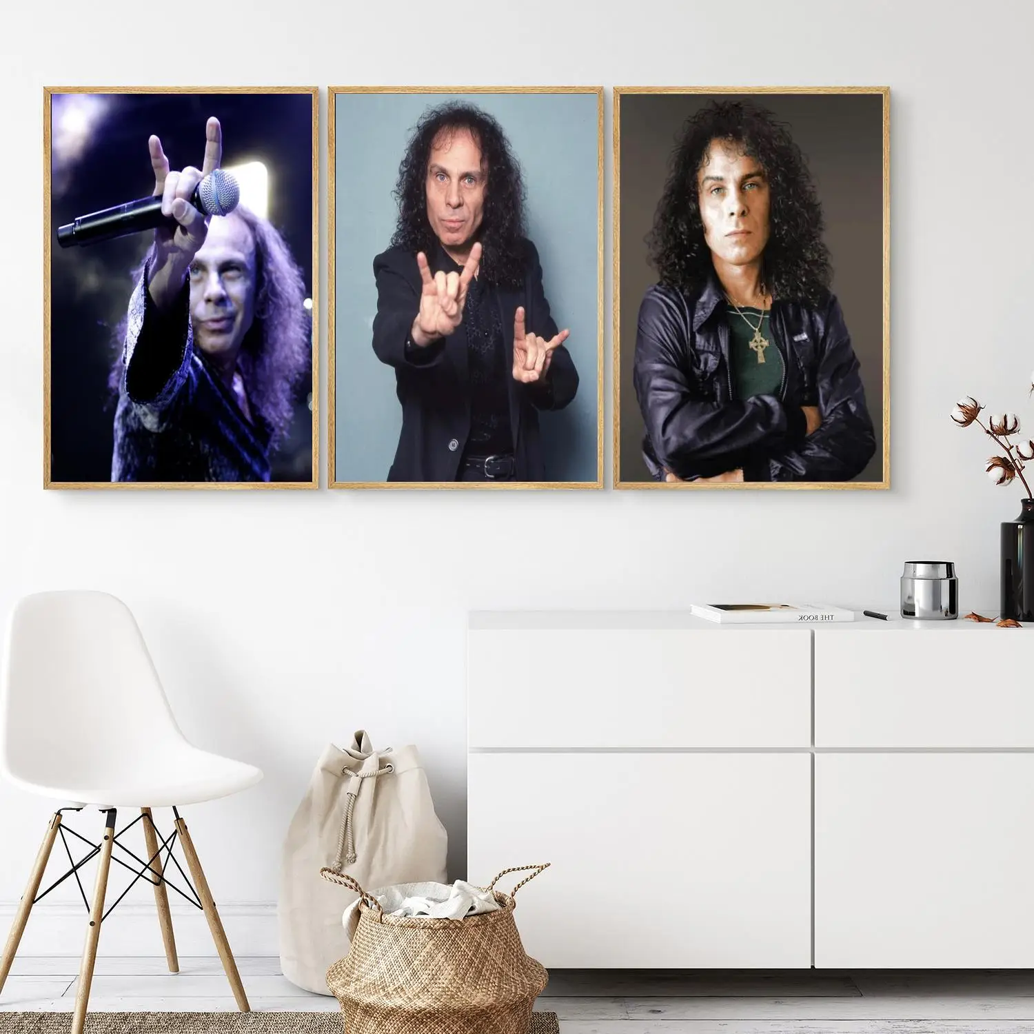 

Ronnie James Dio Poster Wall Art 24x36 Canvas Posters Decoration Art Personalized Gift Modern Family bedroom Painting