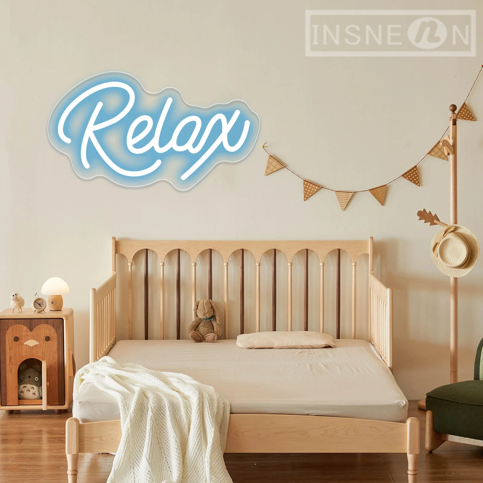 Relax Neon LED Signs, USB Neon Light Up Sign, Bright Acrylic, 3D Art Decor, Bedroom Wall Decor, Party Lamp