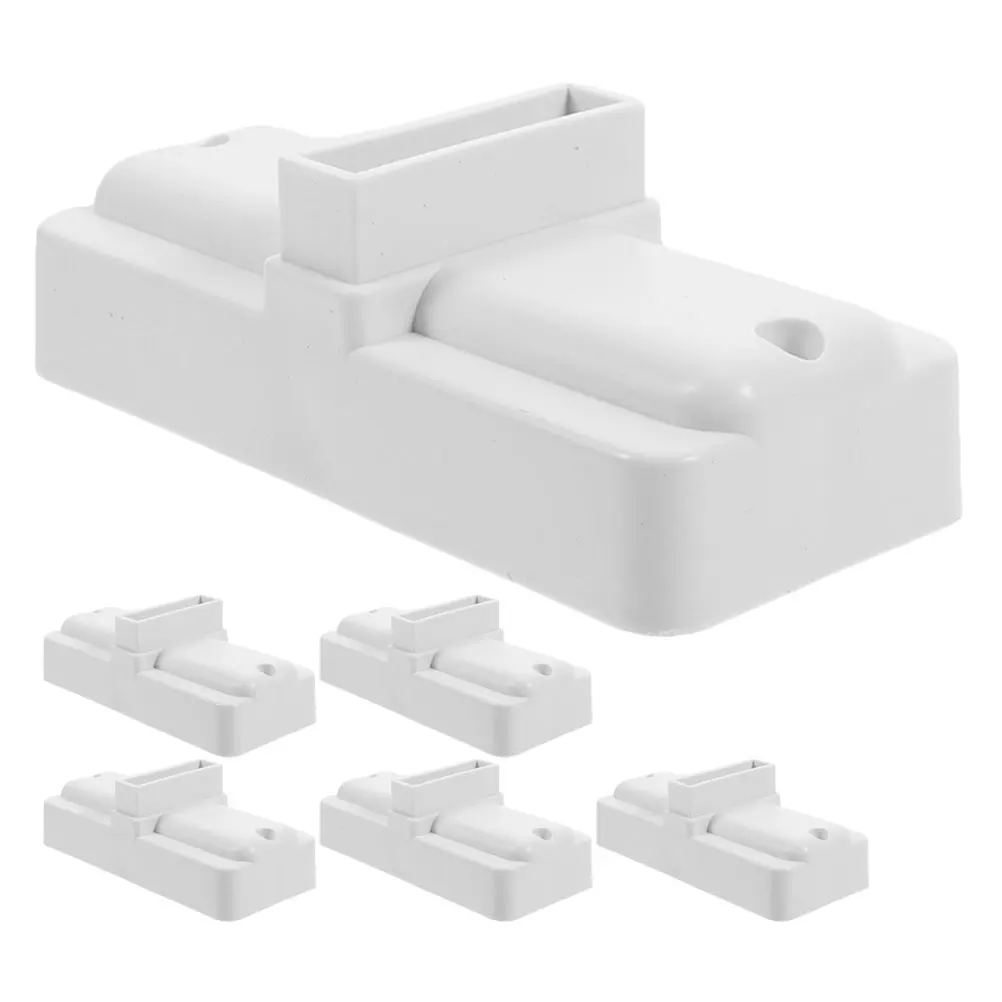 

6pcs Fence Base for Garden Courtyard Park White Plastic Privacy Feet Stand Enhancing Stability Easy Installation Suitable Picket