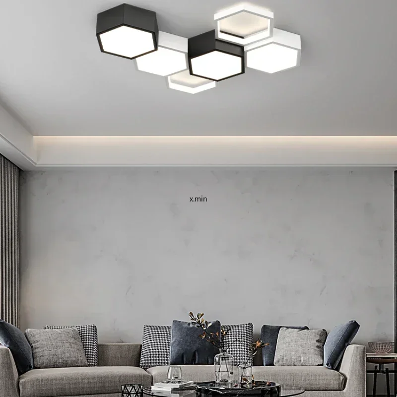 Living Room Light Minimalist Creative Ceiling LED Ceiling Light Box Combination Office Modern Minimalist Bedroom Master Light