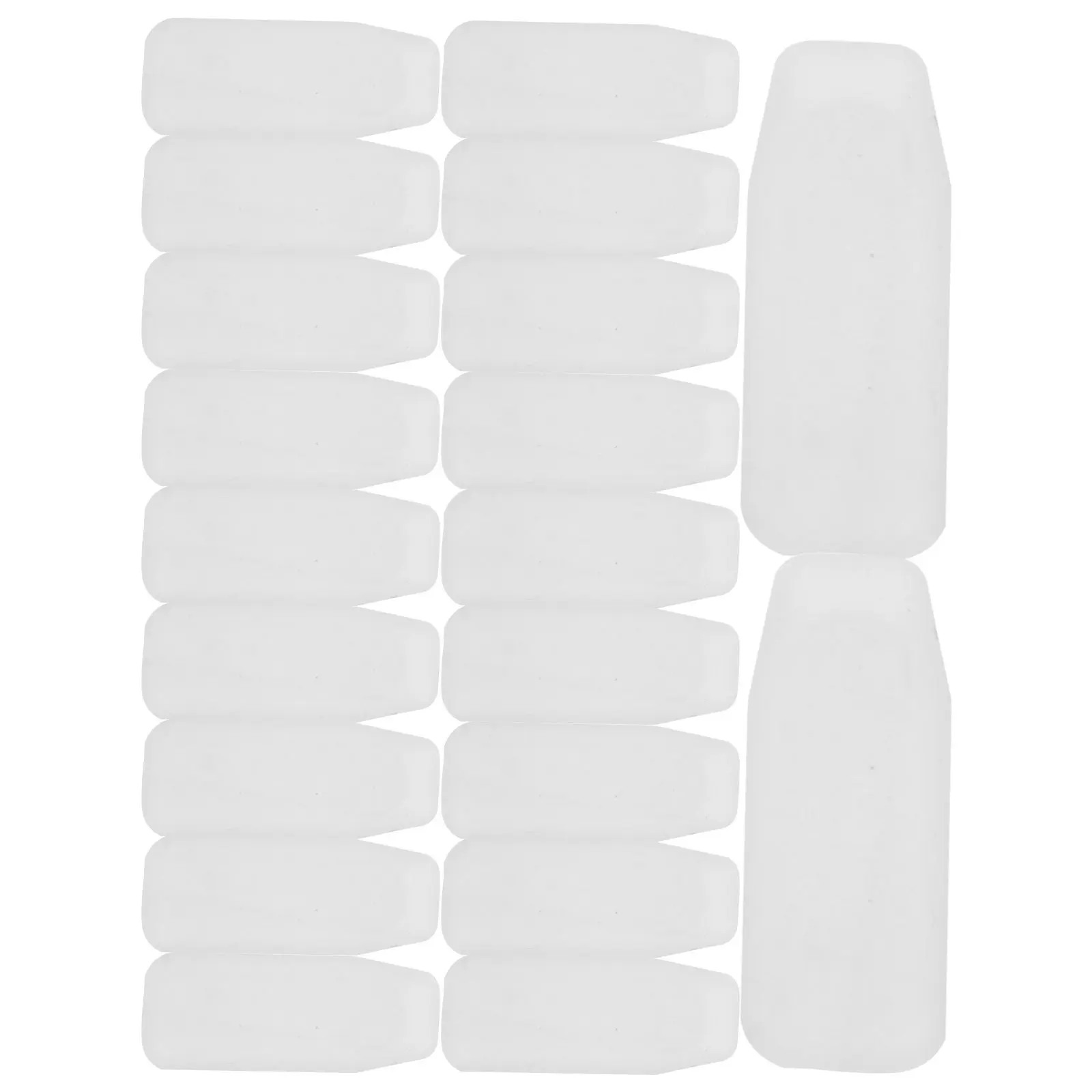 20Pcs Push-in Silicone Nose Pads for Glasses Replacement Soft Cushions Non Slip Eyeglass Bridge Pads Universal Fit Sweat
