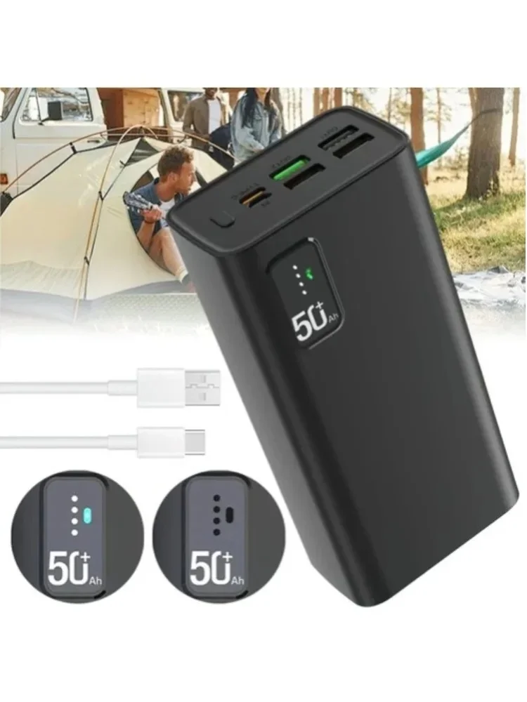 Powerbank o pojemności 30000 mAh z funkcją szybkiego ładowania, przenośny zewnętrzny akumulator o dużej pojemności, wysokowydajna ładowarka awaryjna do telefonów komórkowych, źródło zasilania — 2