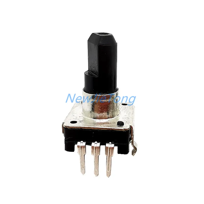 5pcs EC12 360 Degree Rotary Encoder Audio Encoder Coding 3Pins 24 Position Without Push Button Switch Handle 15MM