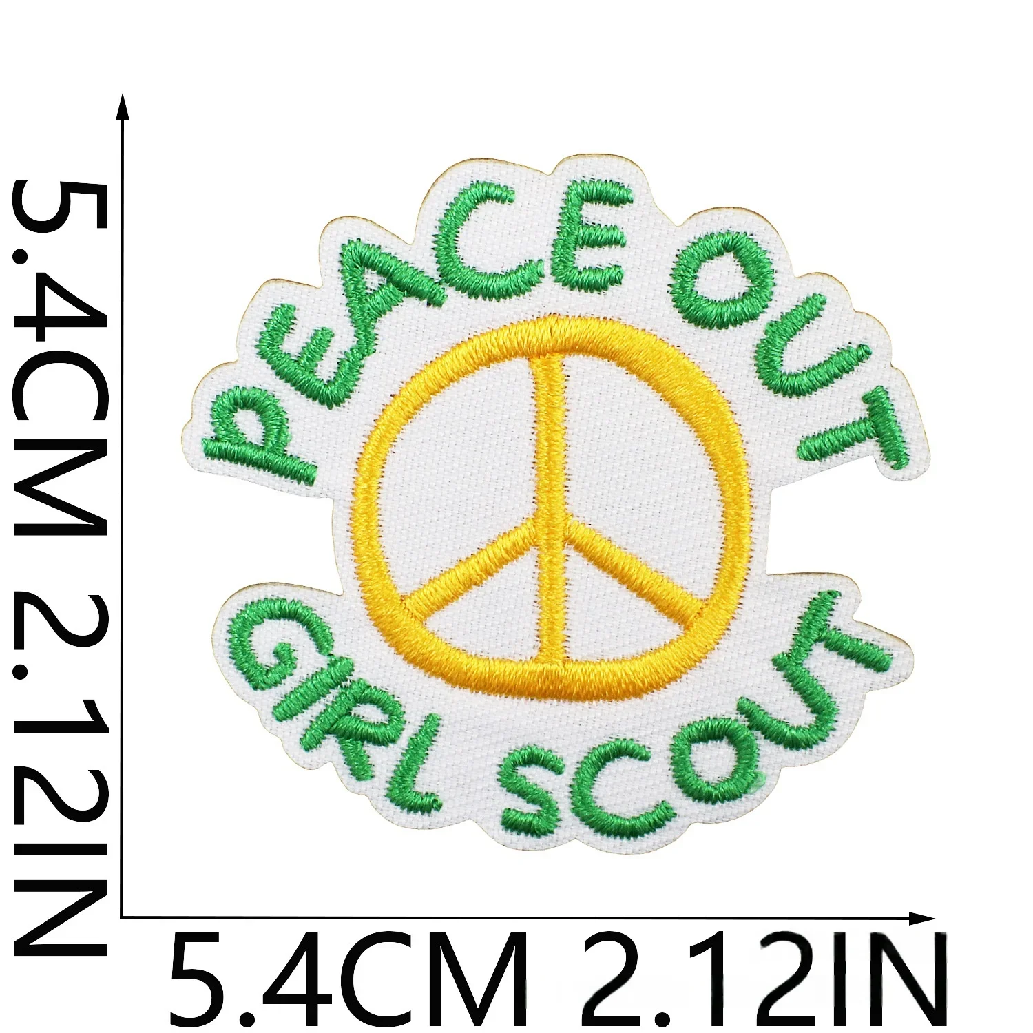 1/10Pcs Peace Girl Embroidery Cloth Patch Proud  Scout Patch Sticker Clothes Decoration Computer Embroidery Label Wholesale