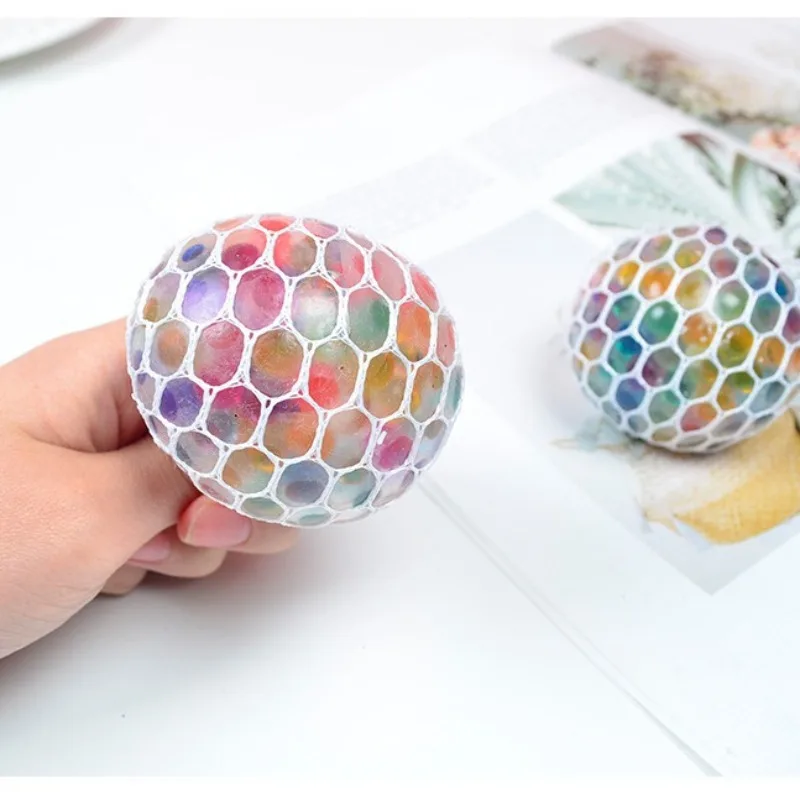 New Rainbow Sensory Stress Relieving Ball 3D Toy Unique Hand Gripping Crystal Ball Funny and Relieve Anxiety Office Classroom view 2