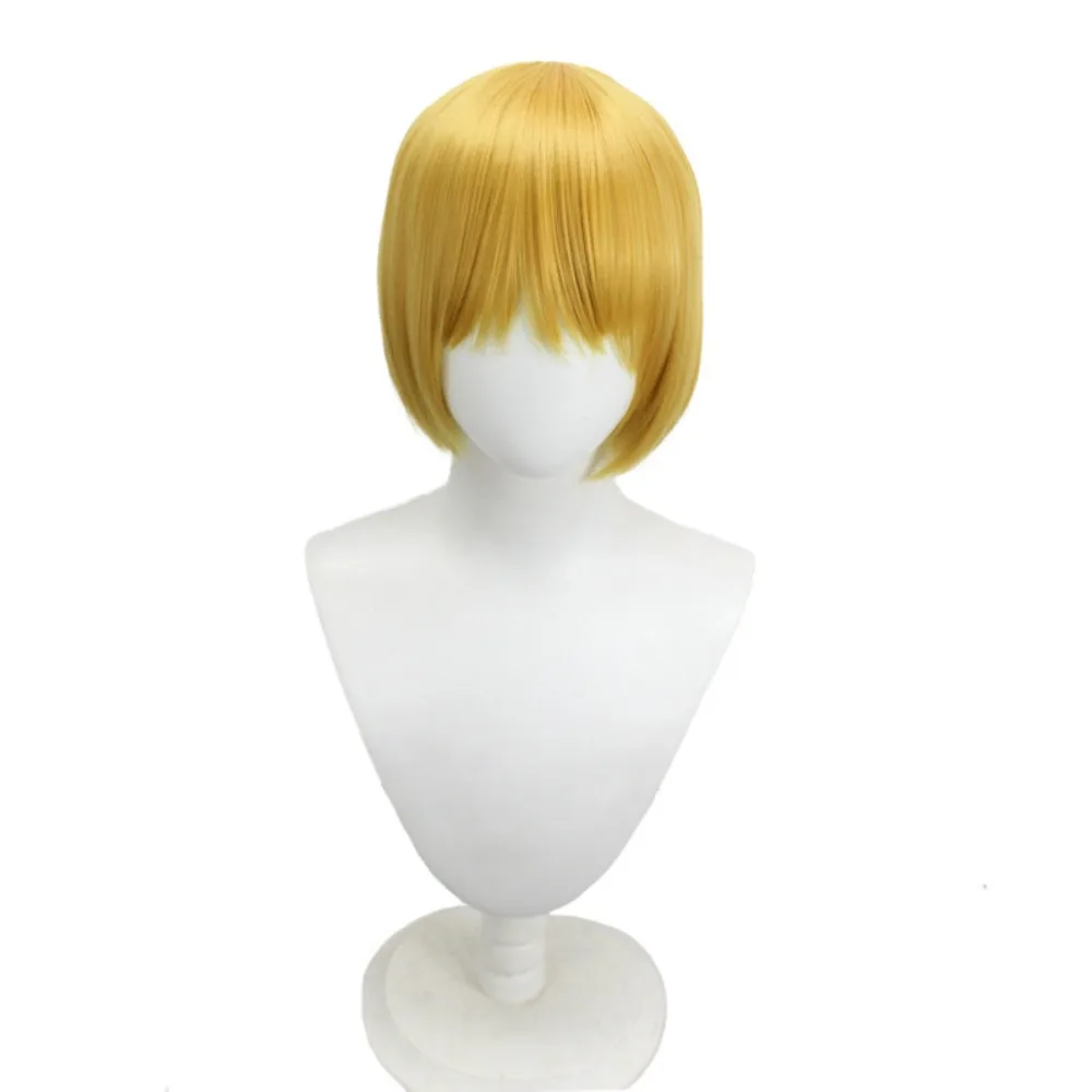 Short Golden Spiky Hair Hunter x Hunter Kurapika Cosplay Wig