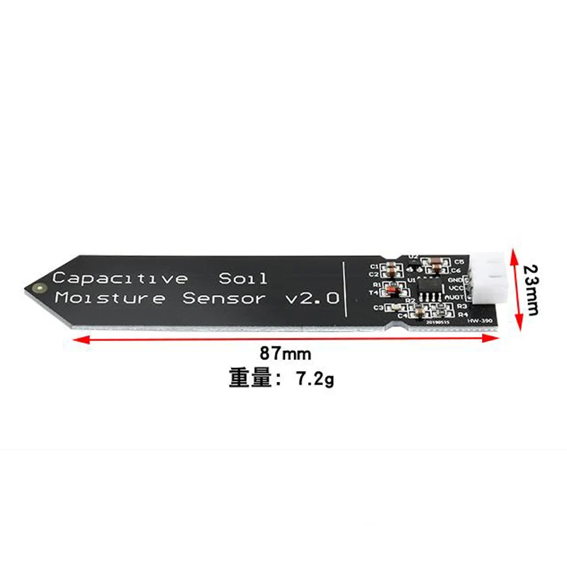 NEW ! Capacitive soil moisture sensor not easy to corrode wide voltage wire for arduino