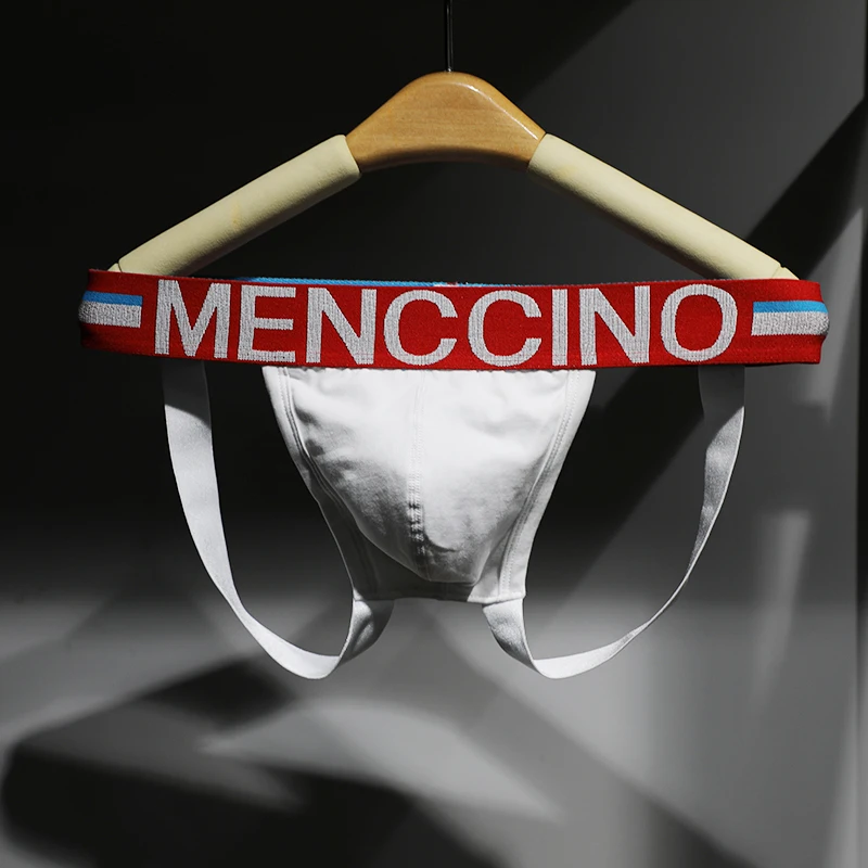 MENCCINO men\'s T-underwear men\'s bikini cotton tight-fitting pair of Ding Qing\'s youth tide briefs coquettish trend