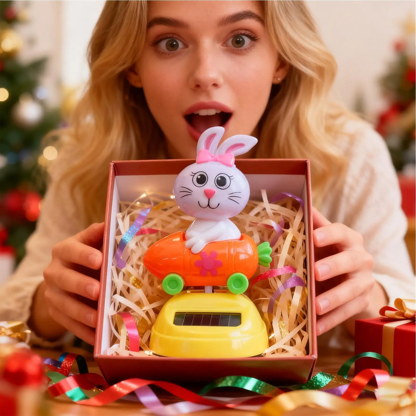 

Танцевальные игрушки на солнечной энергии, кролик, трясущаяся кукла, игрушка, украшение, фигурки кролика для автомобиля, офисного стола, вечерние сувениры для дома