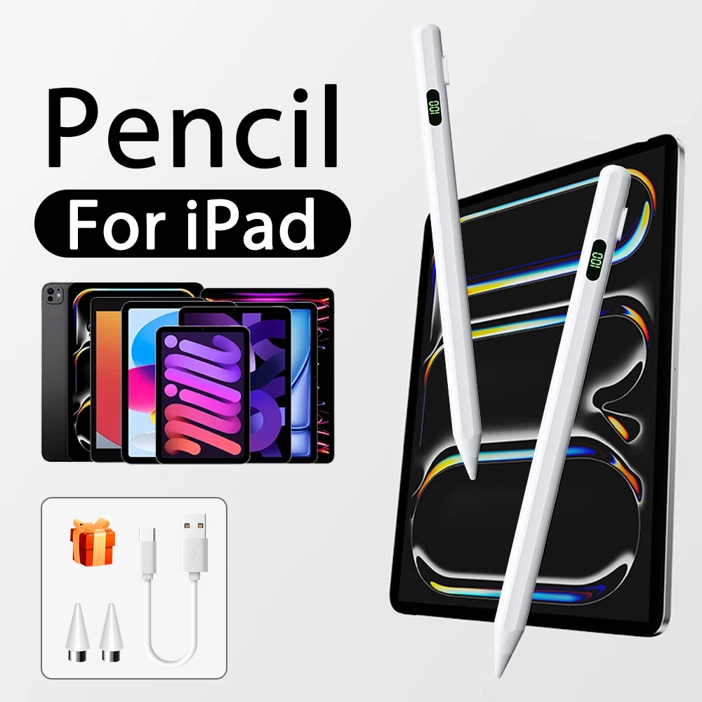 

Для Apple Pencil Ipad Pro 13 11 M5 M4 M3 12,9 Air 5 4 3 11th A16 Стилус 10 9 9th 10-го поколения Mini 6 7 Сенсорные ручки для планшетов