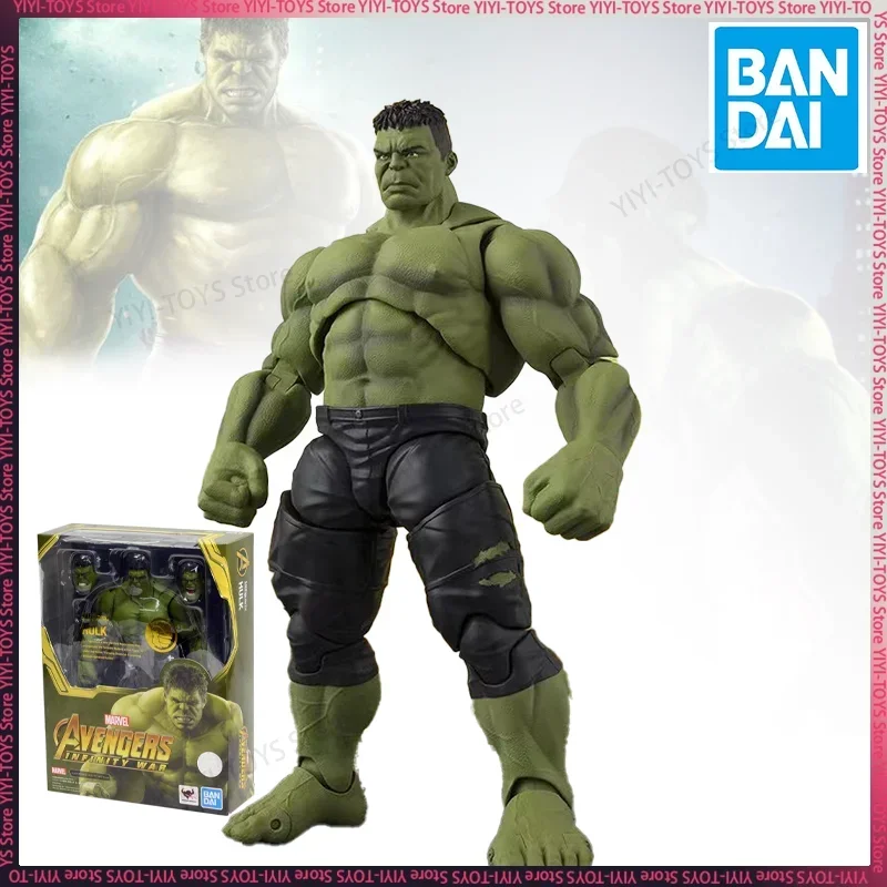 Bandai Shf Marvel Avengers: Infinity War Hulk Robert Bruce Banner Action Figure Anime Model Collectible Toys Surprise Gift