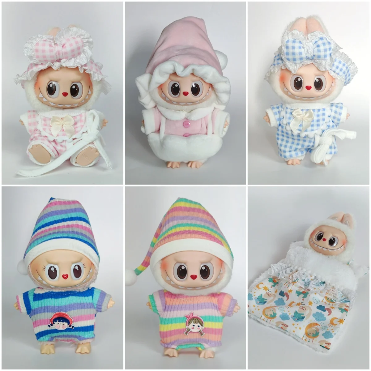 

Labubu Doll Clothes for 15/17cm Labubu - 3-Piece Quilt & Pajama Set, Cozy Baby Bedding, Warm Home Toy, Perfect Girl's Gift