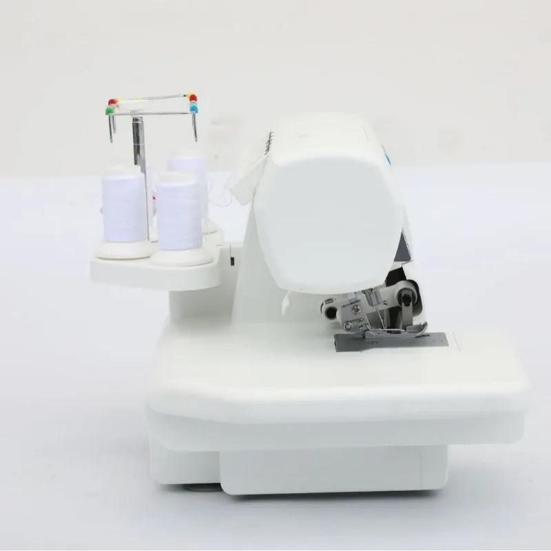Electric overlock sewing machine, edge locking machine, household type, semi-automatic