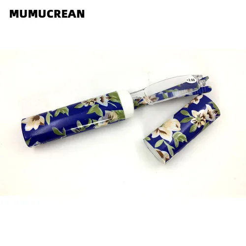 Imagen 2 del producto Nuevas Mini gafas de lectura plegables para hombres y mujeres + 1,0 a 4,0, contenedor portátil, gafas con bolígrafo para presbicia con caja