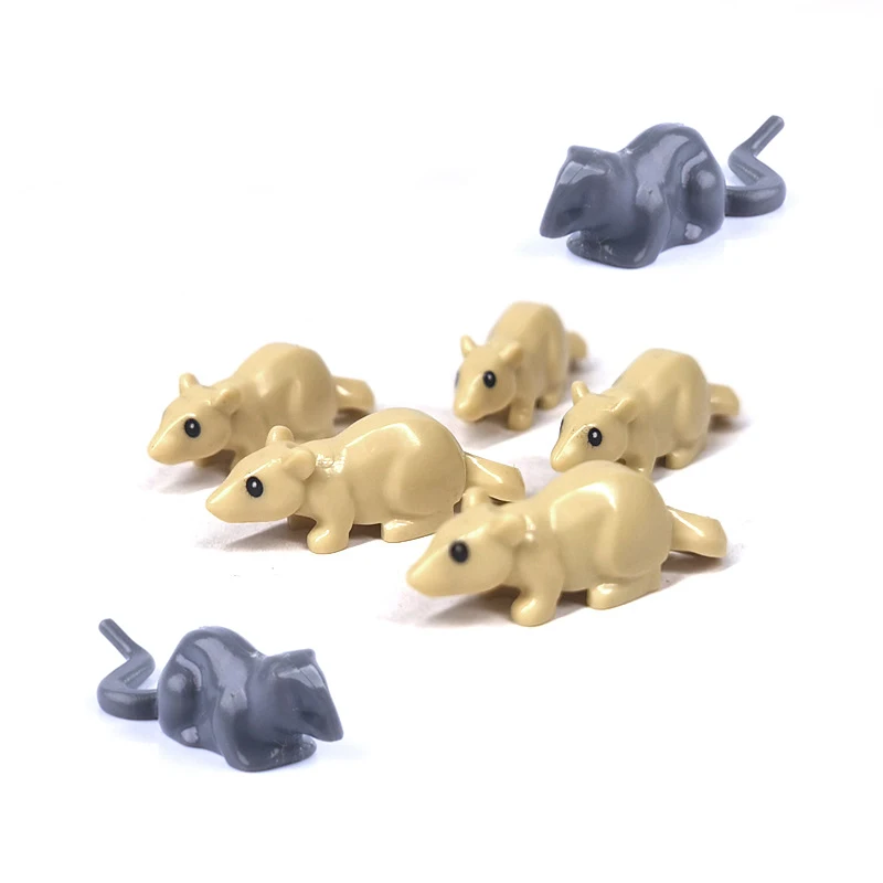 Mouse Vole Hamster Rat Pastoral Animal MOC Jungle Farm Ranch Scene Building Blocks Bricks Toys Pasture Compatible With LEGO