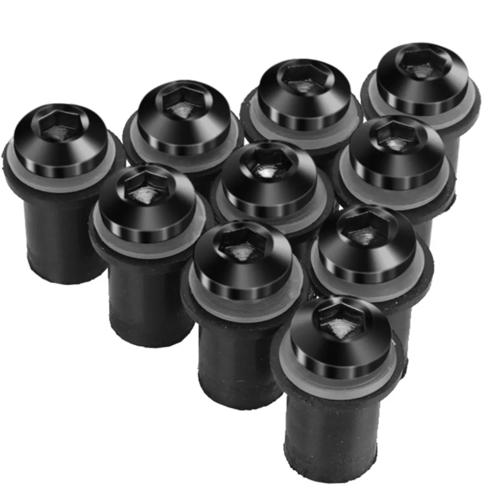10PCS Verkleidung Wind Bildschirm Schraube Bolzen Kit Windschutzscheibe Montage Mutter Wellnut Für yamaha fz6 fz1 fazer mt-09 XSR 700 XT 1200 R6 R3 R1