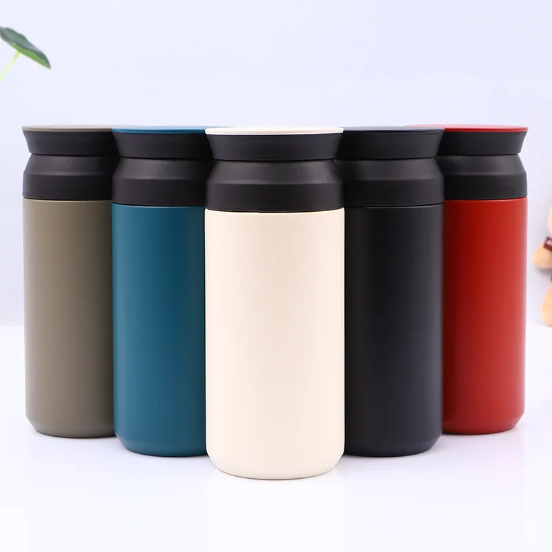 Korean Harajuku Stainless Steel Thermos Water Bottle Creative Male Female Coffee Cup Portable Student Couple Cup