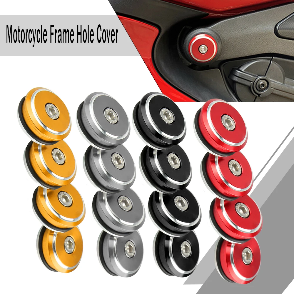 For DUCATI Panigale V4/S Streetfight** V4 V4S Motorcycle Parts CNC Frame Hole Cap Decorative Cover Plug Bolts Screws Accessories