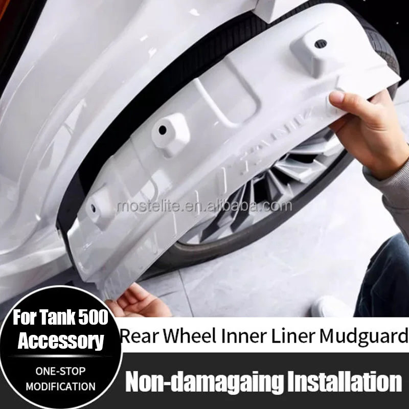 

For GWM Tank 500 ABS Rear Wheel Mud Flaps Splash Fender Inner Liner Mudguard High Quality Accessories