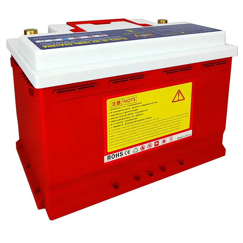 LiFePO4-arrancador de batería de alta potencia para coche, dispositivo de arranque de 12,8 V, 70AH, CCA, 1300A, BMS incorporado, protección de voltaje, batería de arranque de hierro y litio, 072-20