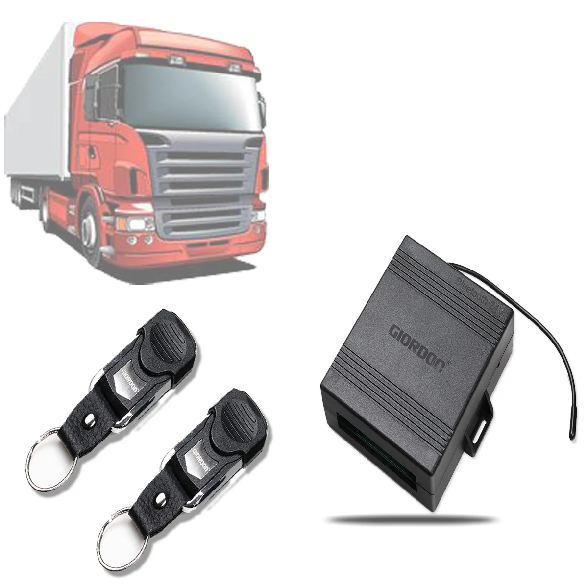 

24V-Universal Car Alarm Systems Auto Remote Central Kit Door Lock Keyless Entry System Central Locking with Remote Control B13TW