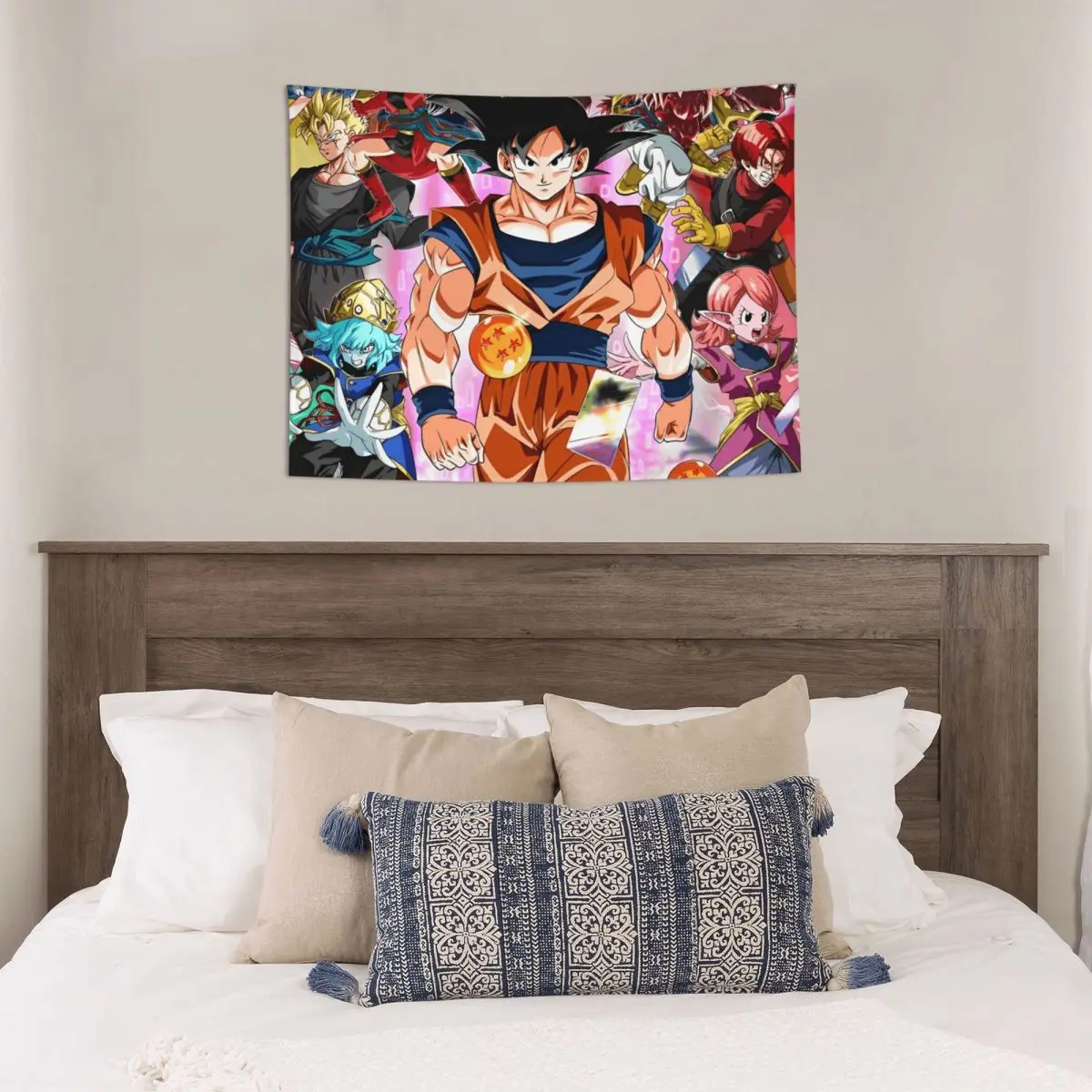 Dragon Ball Z Japan Cartoon Tapestry Wall Hanging Hippie Fabric Tapestry DBZ Goku Bohemian Blanket Wall Decor 95x73cm