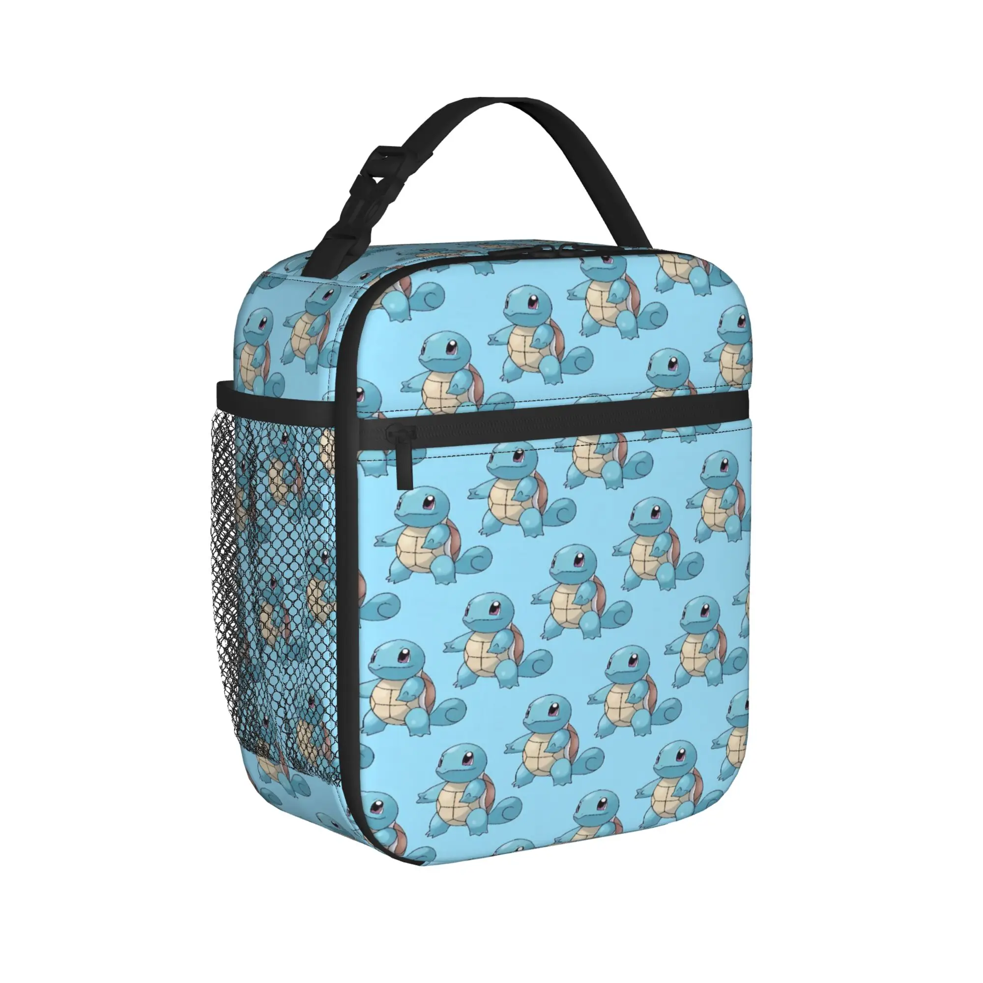 Squirtle Tiny Anime Lunch Bag  School Lunch Box For Child  Fun Graphic Thermal Lunch Bags Waterproof Convenient Cooler Bag