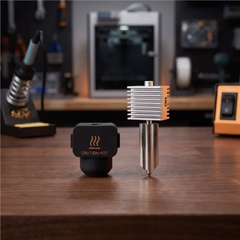 High-Speed High-Temp For A1/A1mini/A2L 0.2Mm Stainless Steel Quick-Swap Hotend- 2PCS Hotend Nozzle Integrated Structure