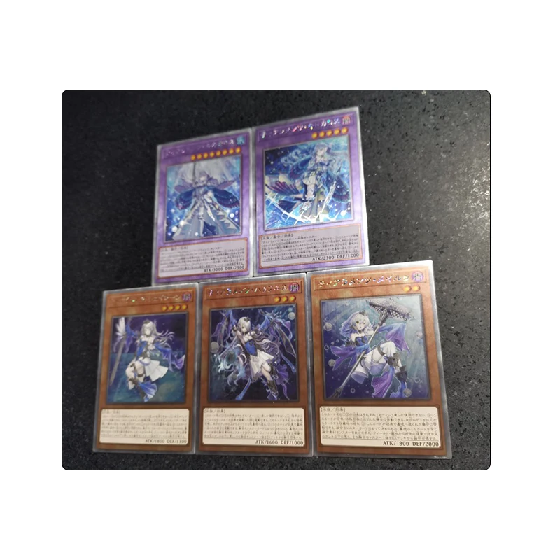 Diy zelfgemaakte anime Yu-Gi-Oh! Tearalaments Series Stripfiguren Bronzing Collection Card Kinderspeelgoed Kerstcadeau