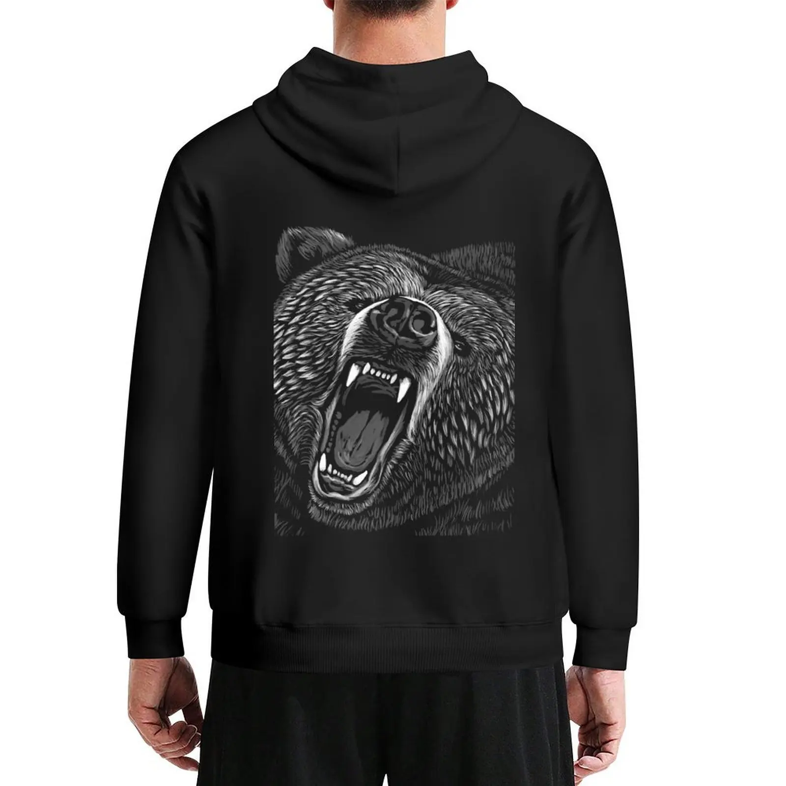 

Bear Hoodie autumn new products anime clothes winter clothes men's winter sweater mens hoodie