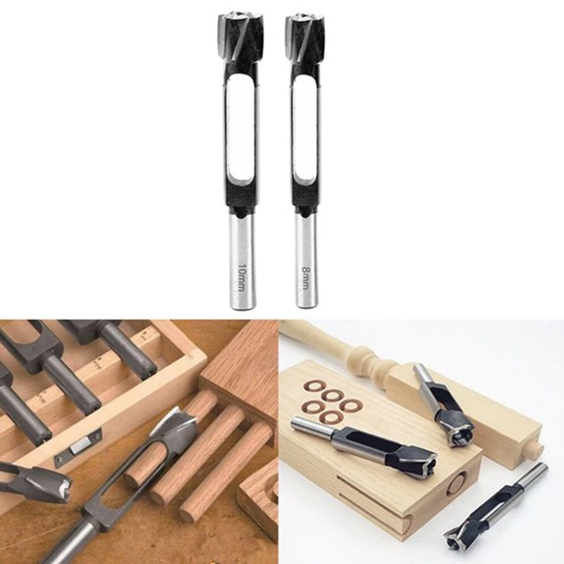 4 Pcs/Set Tenon Dowel Plug Cutter Maker Tapered Snug Plug Cutters 8Mm 10Mm 12Mm 15Mm Cork Drill