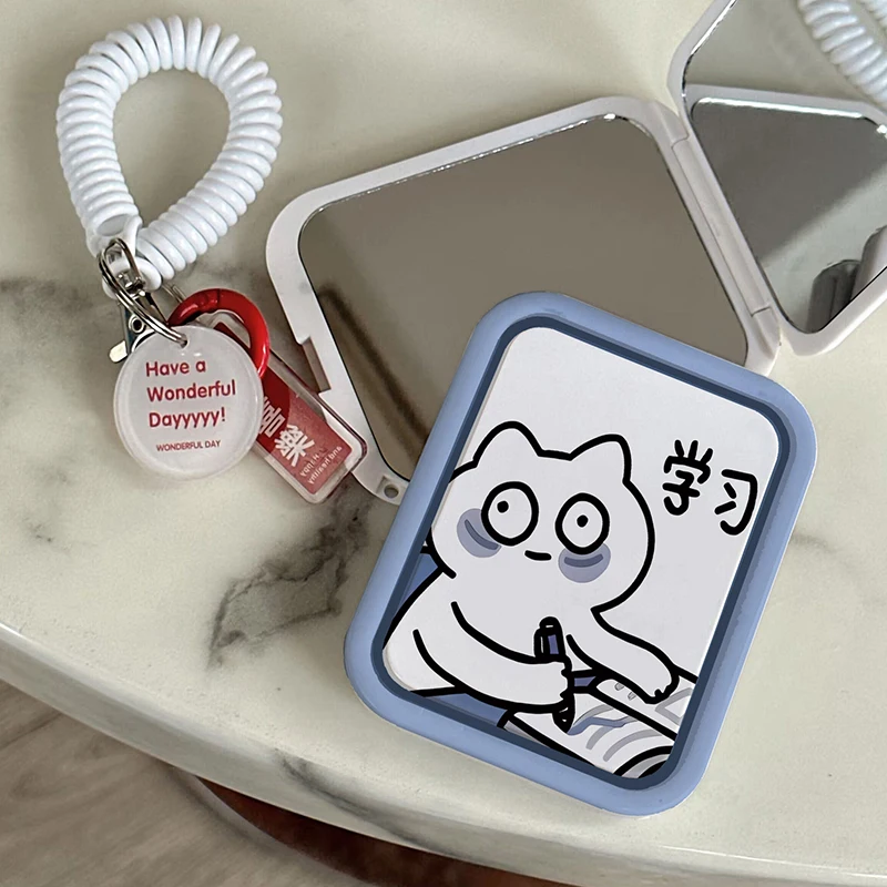 

Cartoon Pattern Mini Folding Makeup Mirror Originality Pattern Portable Makeup Tool For Women Girls Mini Handheld Makeup Mirror