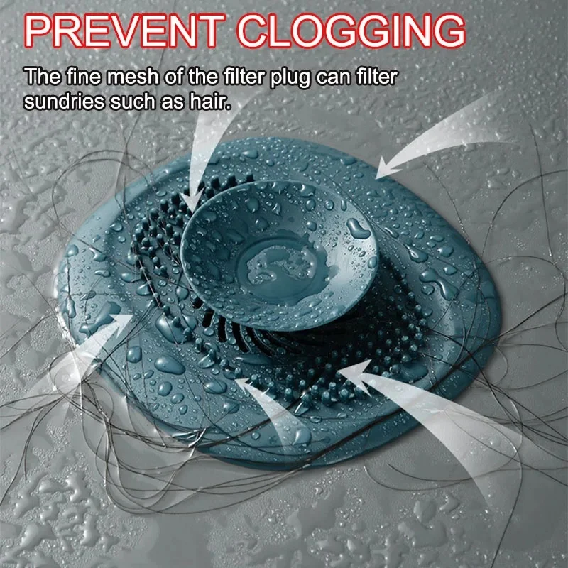 Sink Drain Strainer Hair Catcher Irregular Bath Stopper  Prevent Clogging Bathroom Washbasin  Plug Sink Bathroom Accessori