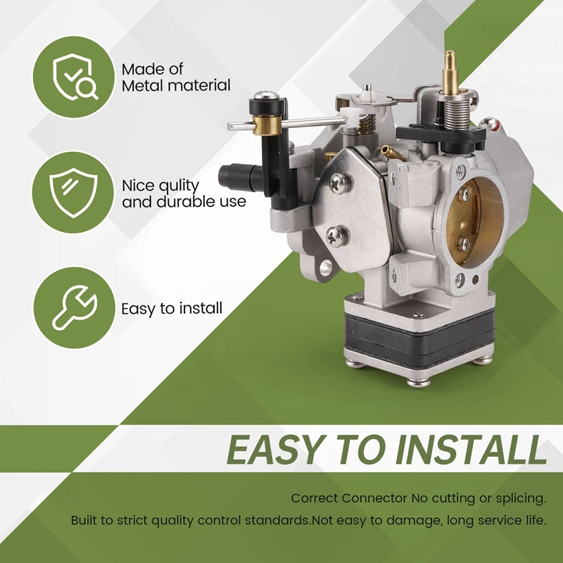 

B0a-tBoat Carburetor Assy for Yamaha 9.9HP 1986-1995 15HP 2-Stroke Outboard Engine