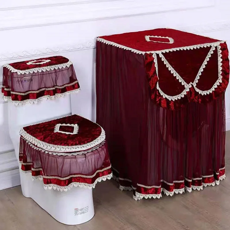 

Фланелевая подкладка для унитаза набор из трех предметов чехол для стиральной машины полотенце поставляется производителем