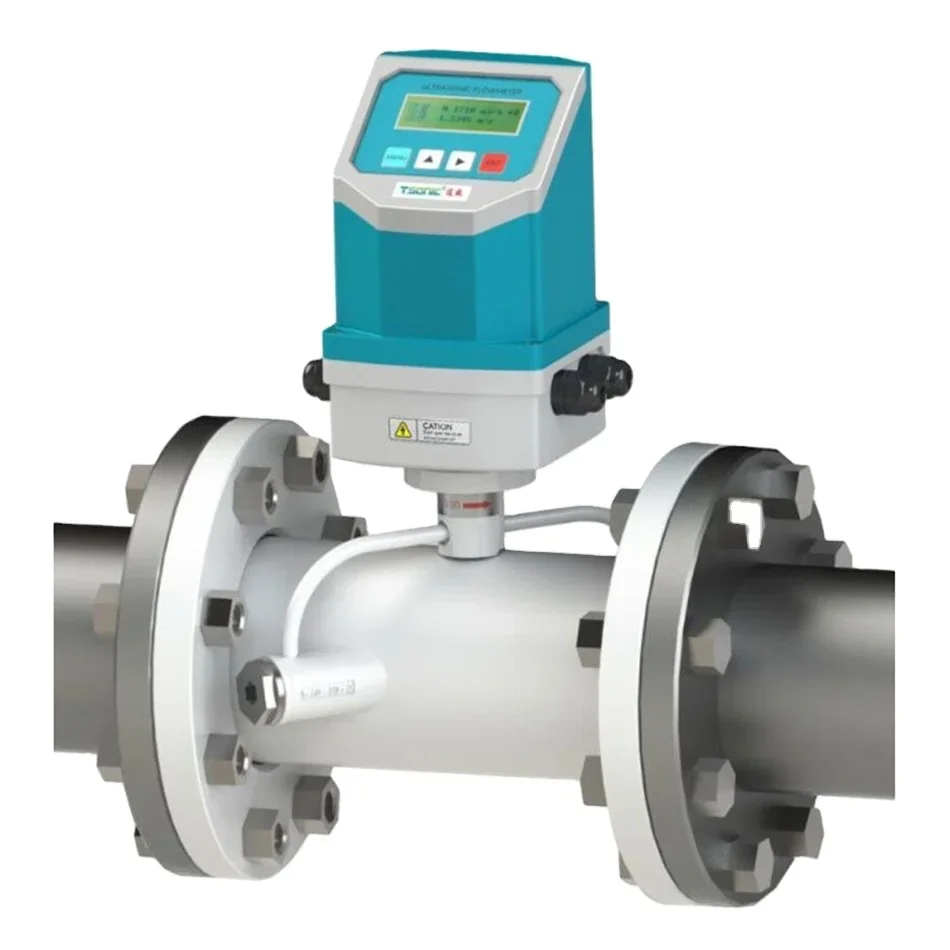 

Portable Ultrasonic Liquid Ga s Flowmeter Clamp Inline Pipe Type Industrial Measurement Tool