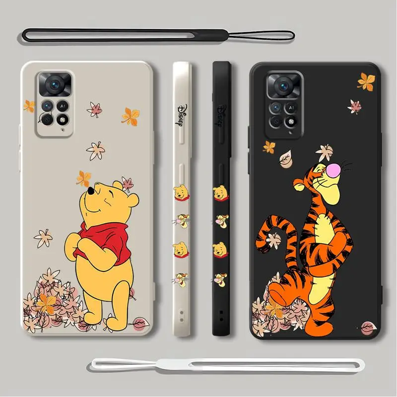 Disney Winnie The Pooh Phone Case for Vivo Y02 Y15S Y20S Y20i Y22S Y31 Y35 Y36 Y50 Y16 17 Y19 Y21 Y21A Y51 4G 5G Soft Cover