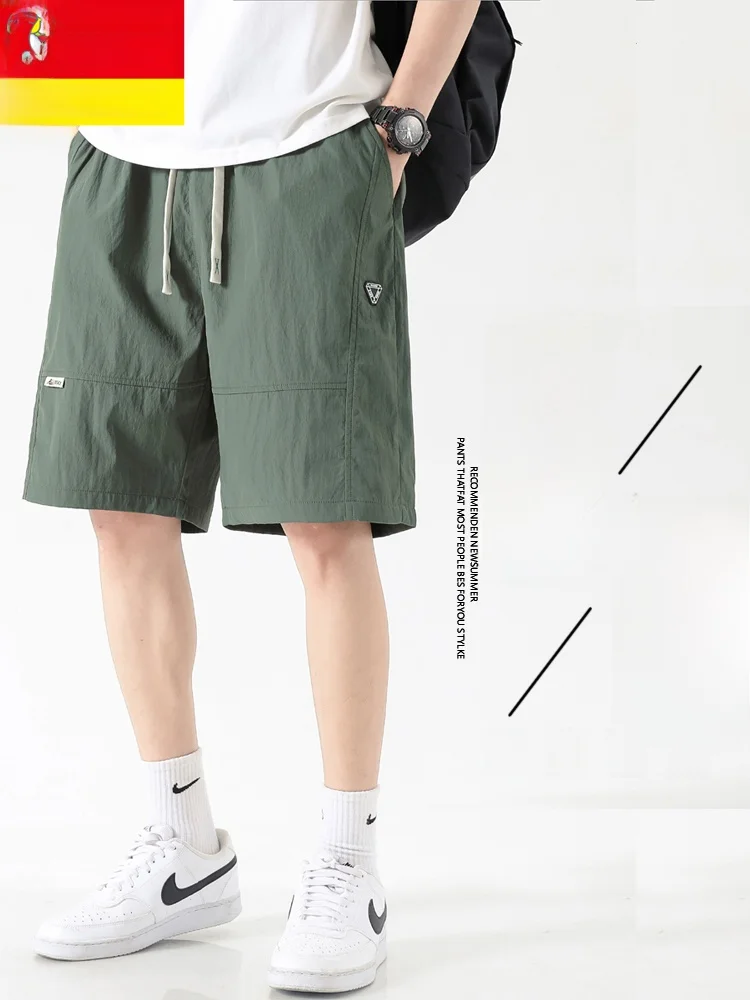 

TUCANO Men's Casual Nylon Five-Part orts Summer New Sle Qui-Drng Breathable Sport Leisure orts Straight Leg Pants