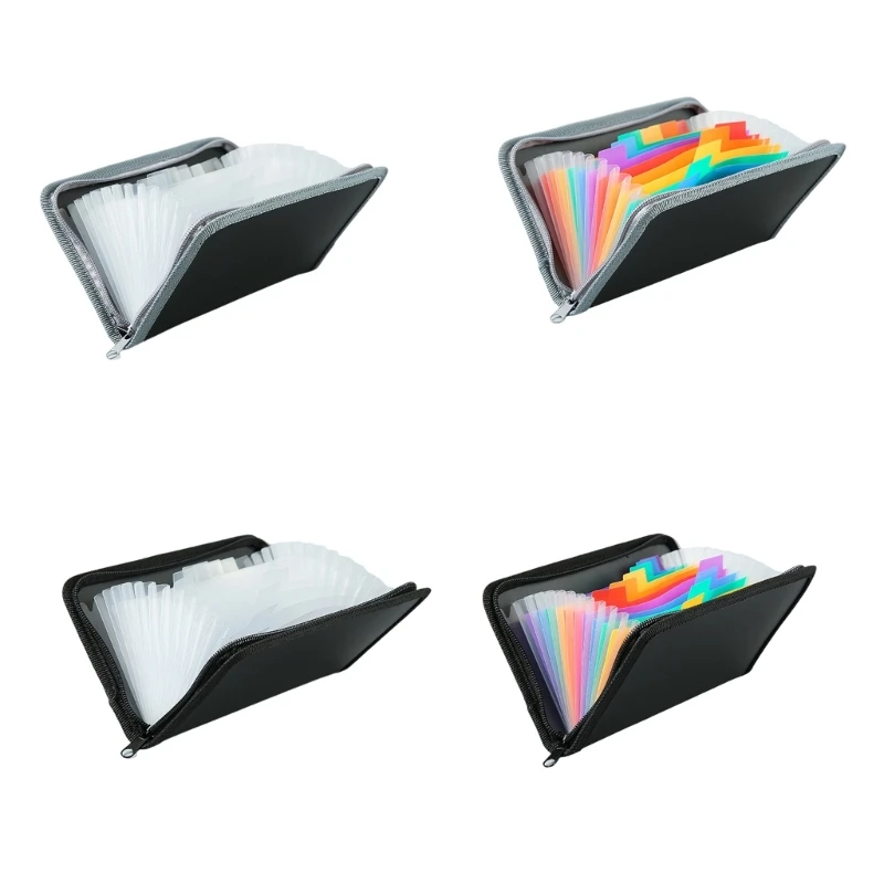 13 Pocket Receipt Coupon Organiser Receipt Wallet Small Expandable File Folder Small Accordion Folder Zippered