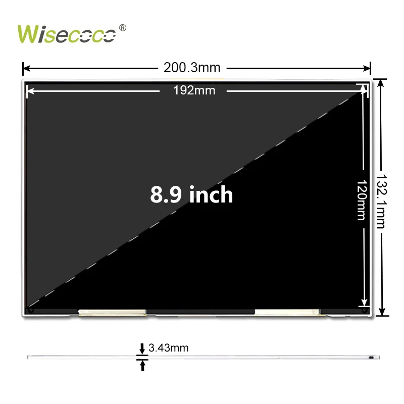 Für wanhao d8 lcd bildschirm 8,9 zoll 2k 2560x1600 anycubic photon x uniz slash pro/2 plus ohne hintergrund beleuchtung wisecoco