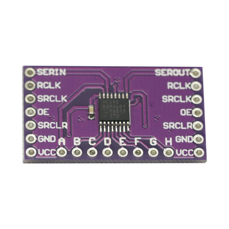 وحدة اندلاع تسجيل التحول 8 بت ، 74HC595 ، جديدة