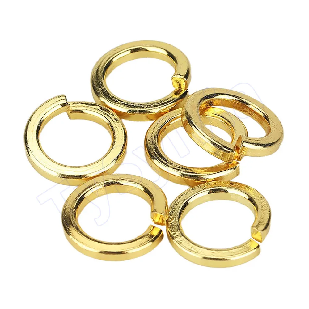 M3 M4 M5 M6 M8 M10 Hex Nut/Flange Nuts/Flat Washer/Spring Washers Titanium Gold Plated