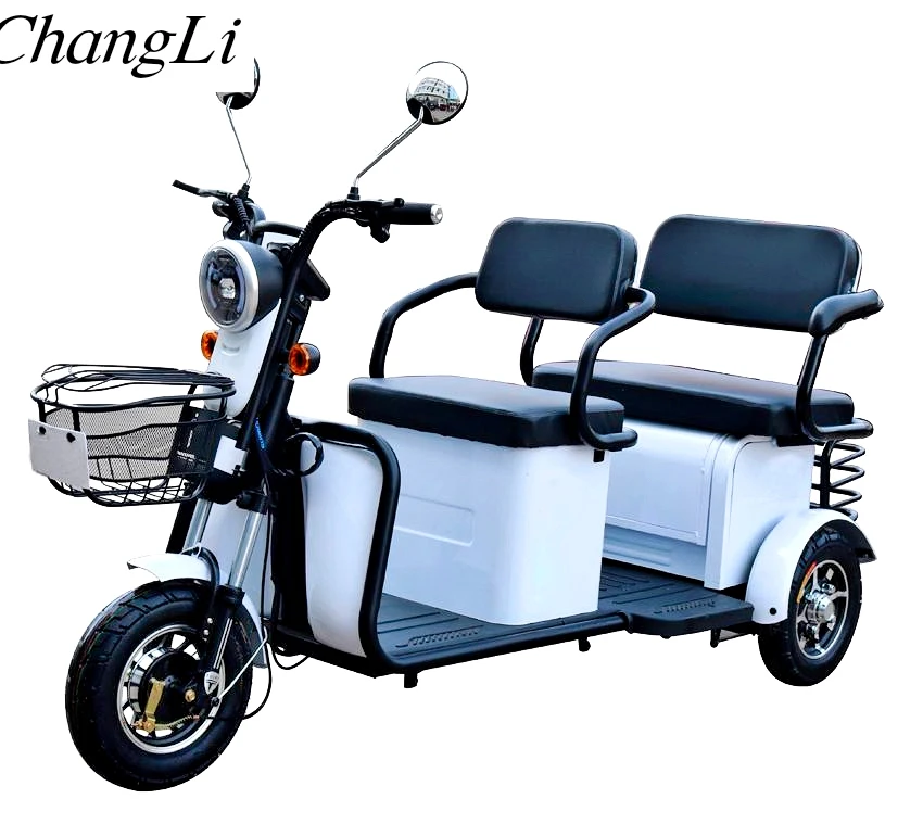 Foldable Restchair Tricycles For Elderly Recreational Manned Electric Vehicles