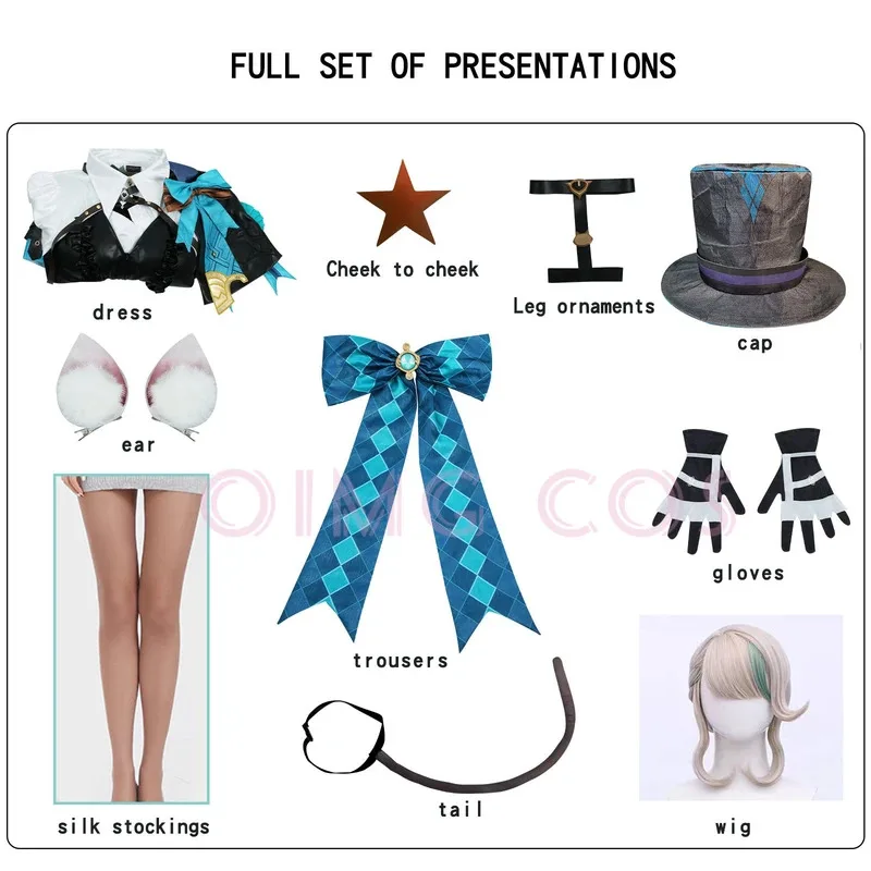 أزياء لينيت التأثيرية جينشين إمباكت زي موحد شعر مستعار أنيمي النمط الصيني أزياء الهالوين لعبة الجلد الجديد #5