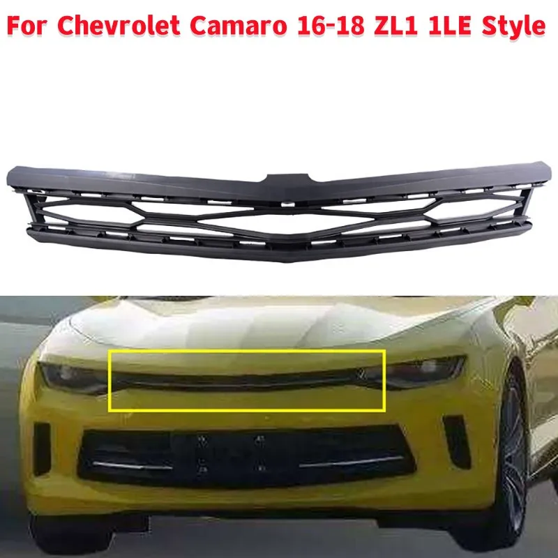 

Car Modified Front Bumper Upper Grille Auto Front Racing Grills For Chevrolet Camaro 16-18 ZL1 1LE Style